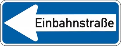 Produktbild von Schild I Verkehrszeichen Einbahnstraße linksweisend, Nr.220-10, Aluminium RA2...