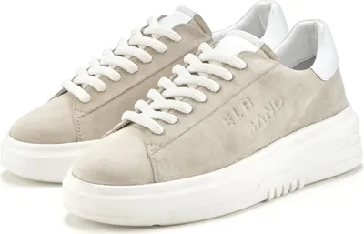 Produktbild von Elbsand Sneaker Schnürschuh, Turnschuh, Schnürhalbschuh, Freizeitschuh, Ledersneaker taupe Größe 36