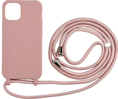 Produktbild von iPhone 12 / 12 Pro Hülle - Coverup TPU Back Cover mit Handykette - Biologisch Abbaubar - Rosa