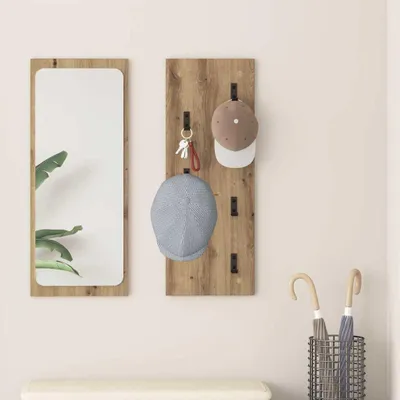 Immagine prodotto di Maison Exclusive - Support a parete per comodino, finitura artigianale in rovere