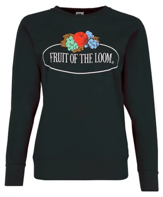 Produktbild von Fruit of the Loom Fruit of the Loom leichtes Damen Sweatshirt mit großem Vintage-Logo