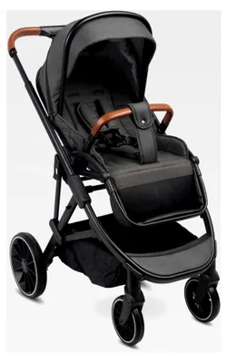 Produktbild von RATIO Kinderwagen Buggy - Buggy mit Liegefunktion - Klappbar, mit Regenschutz, Beinabdeckung und 5-Punkt-Sicherheitsgurt - 11 kg - Dunkelgrau