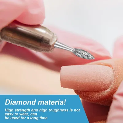 10-teiliges Set Nagelbohrer, professionelle Diamantbohrer zum Entfernen von Nagelhaut, Acryl-Gel-Nageltechnik, Maniküre- und
