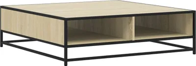 Obrázek produktu pro Konferenční stolek dub sonoma 100 x 100 x 30 cm kompozit a kov