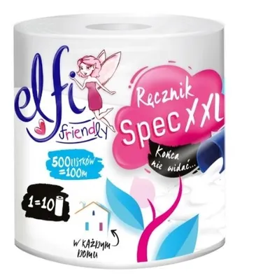 Zdjęcie produktu dla Ręcznik papierowy ELFI Friendly Spec XXL 2W 1szt. BIAŁY
