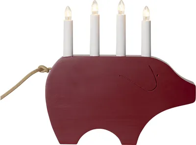 Produktbild von Star Trading 644-58, Leichte Dekorationsfigur, Rot, IP20, 4 Glühbirne(n), E10, 3 W