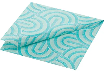 Image de Serviettes Duni Breeze mint blue 24x24cm 3 plis 50pcs