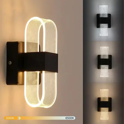 Produktbild von LED Wandleuchte Innen, Wandlampe, Wandlicht Warmweiß/Kaltweiß/Neutralweiß, Kreatives Design Wandleuchten für Schlafzimmer Wohnzimmer Korridor