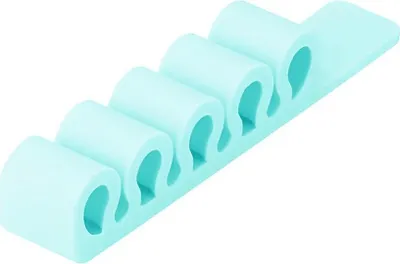 Produktbild von Silikon-Organizer für Kabel und Büromaterial – Türkis KP36463