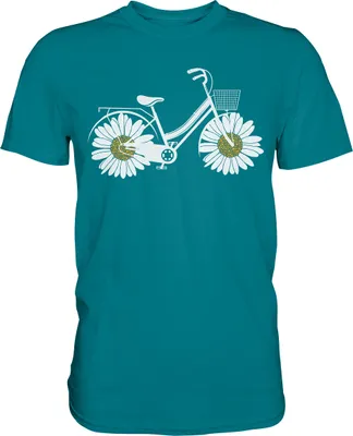 Produktbild von Gänseblümchen Fahrrad Garten Shirt Fahrradfahrer Gärtner – Diva Blue / XXL