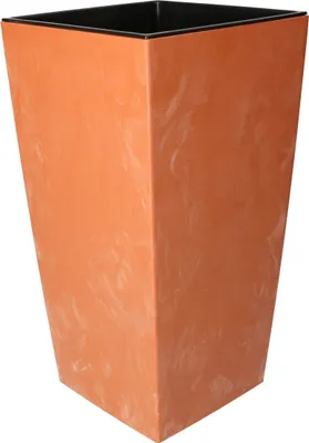 Immagine prodotto di KOTARBAU Vaso da fiori 140x140x265mm Imitazione di cemento terracotta + inserto Decorativo