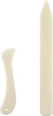Image de 2PCS/Set White Bone Folder Paper Creaser Tool Scoring Folding Creasing Edges