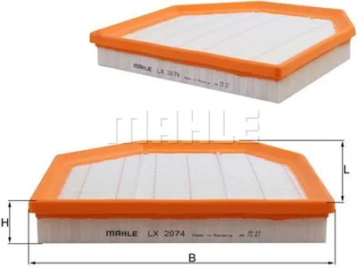Produktbild von Luftfilter MAHLE LX 2074 für BMW 5 Limousine (F10) Filtereinsatz