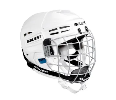Zdjęcie produktu dla Mùodzieýowy kask hokejowy Bauer Prodigy Combo SR White UNI