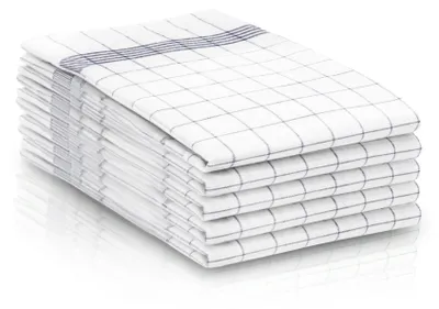 Produktbild von 5er Set Geschirrtücher, Baumwolle, 50x70 cm, grau-karriert