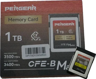 Zdjęcie produktu dla Karta pamięci CFexpress typu B, prędkość odczytu 3500 MB/s, prędkość zapisu 3400 MB/s, 1 TB