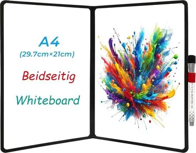 Zdjęcie produktu dla Przenośna tablica dwustronna 30 x 23 cm, czerwono-czarna