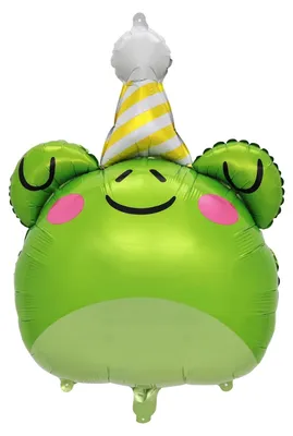 Immagine prodotto di Palloncino a forma di animale, palloncino a forma di rana con cappello, 73x52 cm – Decorazioni per feste a tema, compleanni