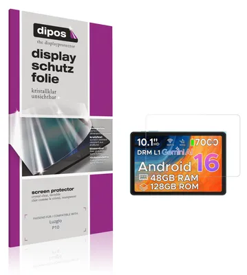 Produktbild von 2x Schutzfolie für Luzglo P10 klar Displayschutzfolie Folie Display Schutz dipos