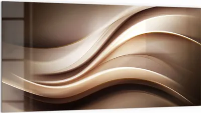 Produktbild von DEQORI Küchenrückwand Glas 100x50 cm 'Edelmetallschwingung' Spritzschutz Bad Rückwand
