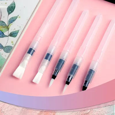 Immagine prodotto di 12 pennelli ad acqua ricaricabili con serbatoio d'acqua per la pittura artistica e la calligrafia