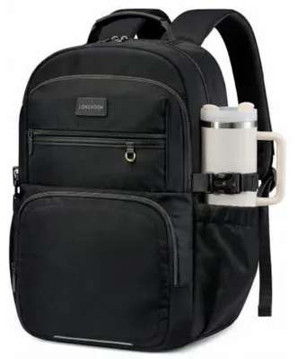 Produktbild von Rucksack Damen 17,3 Zoll Laptop Schulrucksack Arbeitsrucksack B-schwarz