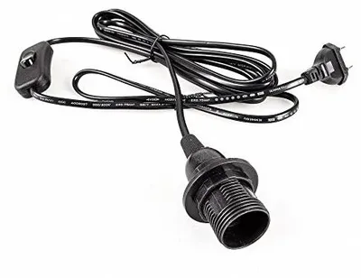 Zdjęcie produktu dla Oprawka lampy E14 z kablem sieciowym 3 5 m przełącznik czarna