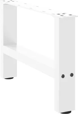 Immagine prodotto di Gambe per Tavolino da Caffè Bianche 2 pz 50x(30-31) cm Acciaio