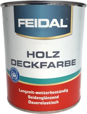 Produktbild von Feidal Holzdeckfarbe 0,750l Weiß
