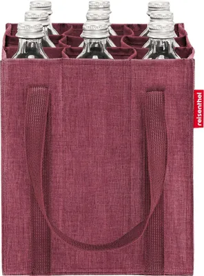 Produktbild von reisenthel bottlebag Flaschentasche Einkaufstasche twist maroon ZJ3104