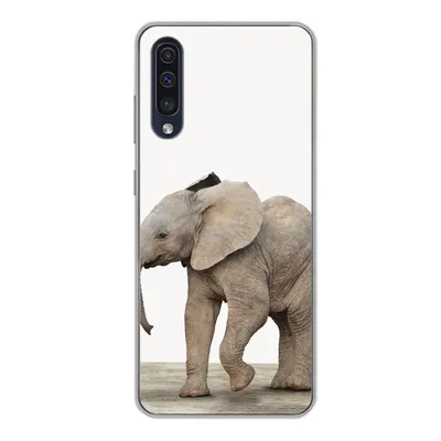 Produktbild von MuchoWow® Handyhülle Schutzhülle Hülle für Samsung Galaxy A50 Baby-Elefant - Tiere - Kinder - Mädchen - Jungen Silikon Softcase Handy Hülle - Mobiltelefonhülle