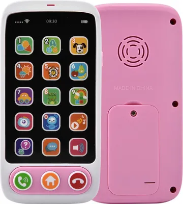 Immagine prodotto di Giocattolo per cellulare, musica, cellulare, telefono cellulare, imparare l'inglese, bambino, bambini, educazione, regalo (rosa)