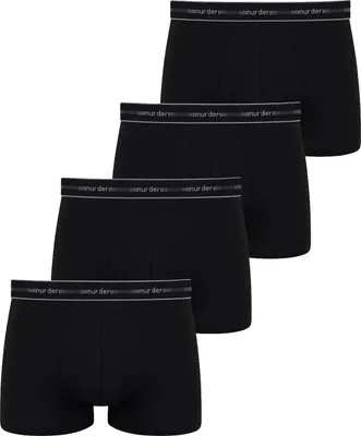 Produktbild von NUR DER Herren Retro Boxer 4-Pack 3D-Flex Classic - schwarz - Größe M