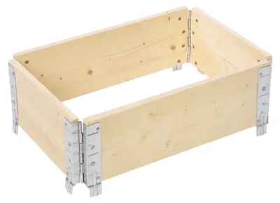 Image de Garronda Rehausse en bois pour palette Caisse de rangement en bois Caisse en bois Natural 60/40
