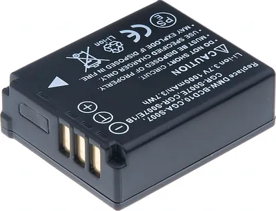 Immagine prodotto di Batteria T6 Power per Panasonic Lumix DMC-TZ5K, Li-Ion, 3,7 V, 1000 mAh (3,7 Wh), nero
