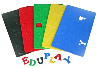 Produktbild von Moosgummi-Buchstaben klein 130 Stück, farbig