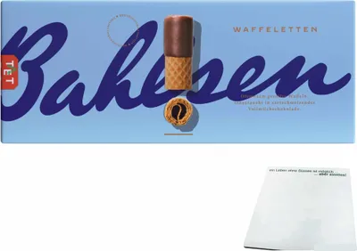 Produktbild von Bahlsen Waffeletten Waffelgebäck mit Vollmilchschokolade (1x100g Packung) + usy Block