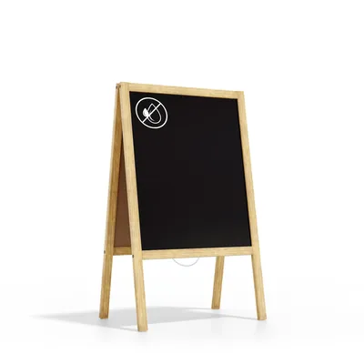 Zdjęcie produktu dla Potykacz stojak kredowy w ramie naturalnej 100x60 cm stojak reklamowy