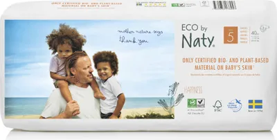 Produktbild von Eco by NATY Windeln 5 Junior dydis, 40 Stück