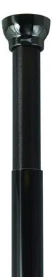 Produktbild von Duschvorhangstange 75-125 cm Schwarz Aluminium ohne Bohren Spirella Kreta