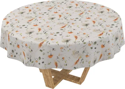 Produktbild von Tischdecke 3.0 Floral Frühling Bunt Rund 120cm Schnittkante Wachstuch abwaschbar