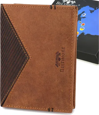 Produktbild von Klassischer Herrenledergeldbörse Braun RFiD Schutz