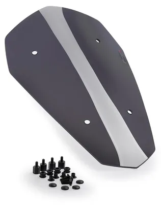 Imagen del producto de Visera Puig deportiva, color ahumado oscuro, de 382x250 mm, para Yamaha