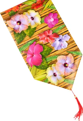 Image de Décoration de table Hawaii Chemin de table multicolore 1,8m - taille unique