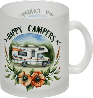 Produktbild von Wohnmobil Happy Campers Glas Tasse