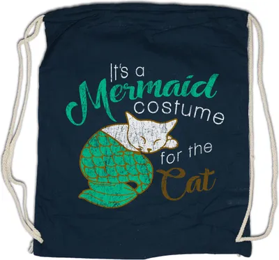 Produktbild von Urban Backwoods Modern Mermaid Cat, Turnbeutel, Farbe: Navy