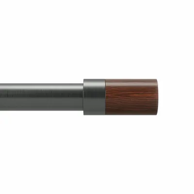 Zdjęcie produktu dla Umbra teleskopowy karnisz Blok, karnisz, stal, drewno, szary, 91-183 cm, 1015134-296