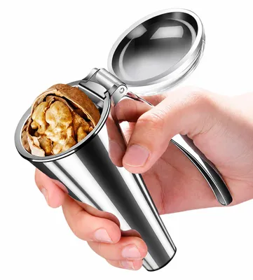 Obrázok produktu pre INF Veľký orechovač z zinokovej zliatiny s ABS rukoväťou 10 cm pre domáce použitie