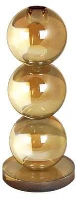 Productafbeelding van Kaheku kaarsenhouder Vinesa, amberkleurig, diameter 10, hoogte 23,2, artikelnummer 787014161
