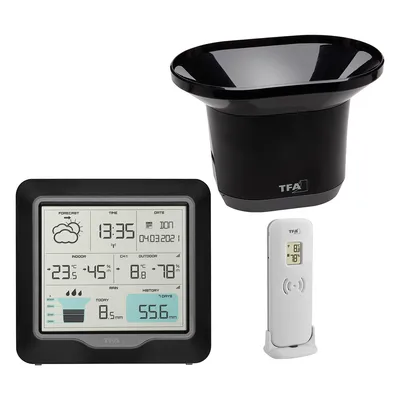 Produktbild von Funkwetterstation mit Regenmesser RAIN PRO, schwarz, 35.1160.01, TFA Dostmann